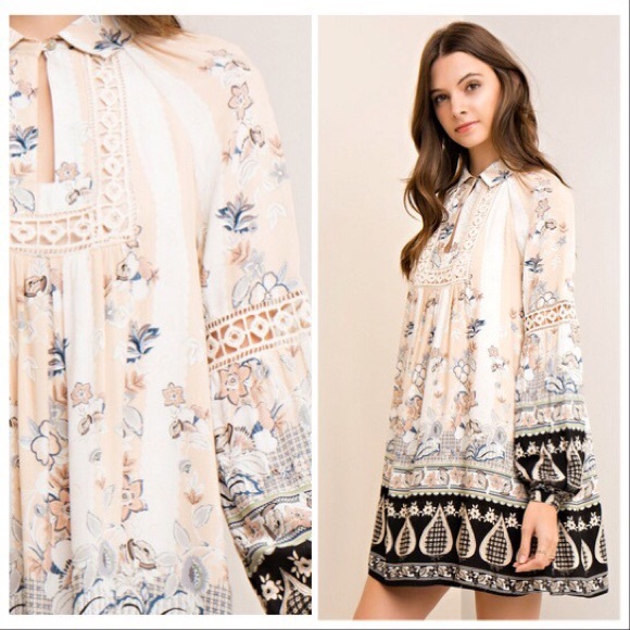 Entro Kayleigh Multi Print Tunic Dress - Picture 5 of 8